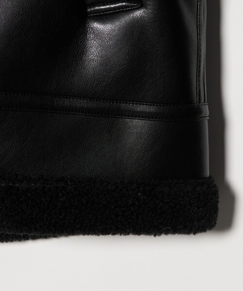 A DAY IN THE LIFE UNITED ARROWS(アデイインザライフユナイテッドアローズ)の「ムートン ライク フライトブルゾン<A DAY IN THE LIFE>(ブルゾン・メンズ・ブラック・L/M)」の5枚目の写真