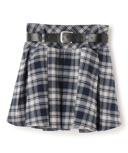 LOVETOXIC(ラブトキシック)の「【起毛】ベルトつきチェックプリーツスカート(スカート・キッズ・ブラック/ベージュ/レッド/ネイビー・M:150cm/130cm/S:140cm/L:160cm)」の19枚目の写真