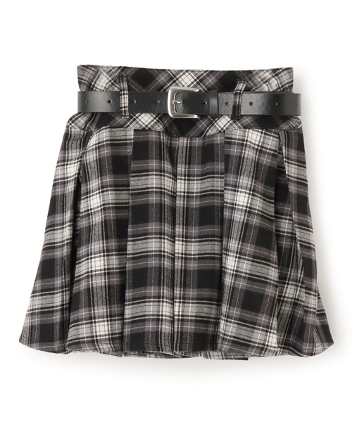 LOVETOXIC(ラブトキシック)の「【起毛】ベルトつきチェックプリーツスカート(スカート・キッズ・ブラック/ベージュ/レッド/ネイビー・M:150cm/130cm/S:140cm/L:160cm)」の20枚目の写真