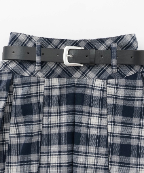 LOVETOXIC(ラブトキシック)の「【起毛】ベルトつきチェックプリーツスカート(スカート・キッズ・ブラック/ベージュ/レッド/ネイビー・M:150cm/130cm/S:140cm/L:160cm)」の22枚目の写真