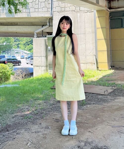 FIELDERS(フィールダーズ)の「BASIC OPEN BACK DRESS YELLOW(ワンピース・レディース・その他・SMALL/MEDIUM)」の2枚目の写真