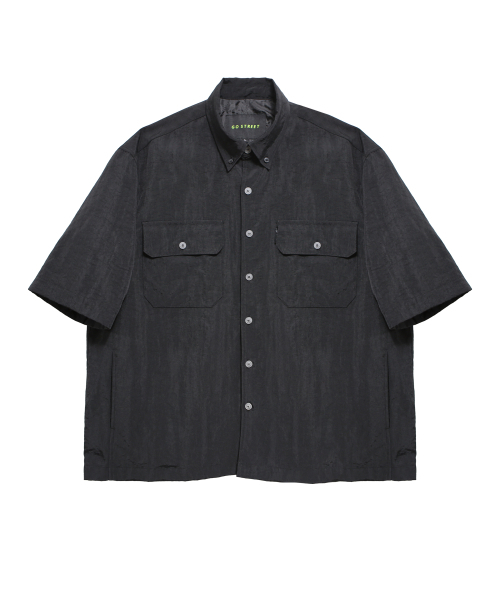 GOSTREET(ゴーストリート)の「半袖パディングシャツ ブラック(シャツ/ブラウス・メンズ・その他・MEDIUM/LARGE)」の2枚目の写真