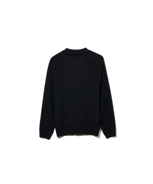 ZNO(ジーアンドオー)の「クロシェニットカーディガン(ブラック)(カーディガン/ボレロ・メンズ・その他・LARGE/MEDIUM)」の3枚目の写真