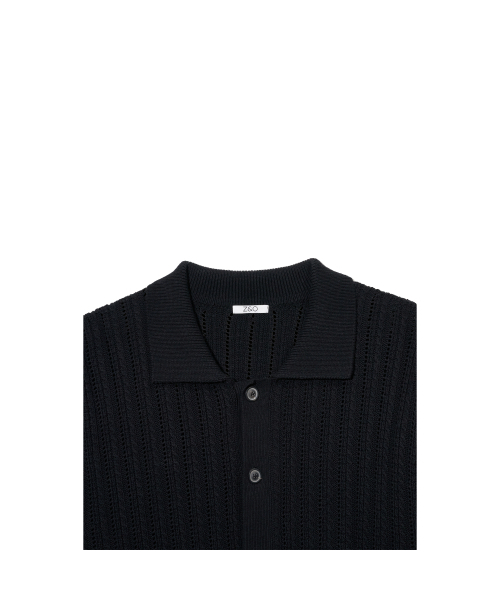 ZNO(ジーアンドオー)の「クロシェニットカーディガン(ブラック)(カーディガン/ボレロ・メンズ・その他・LARGE/MEDIUM)」の4枚目の写真