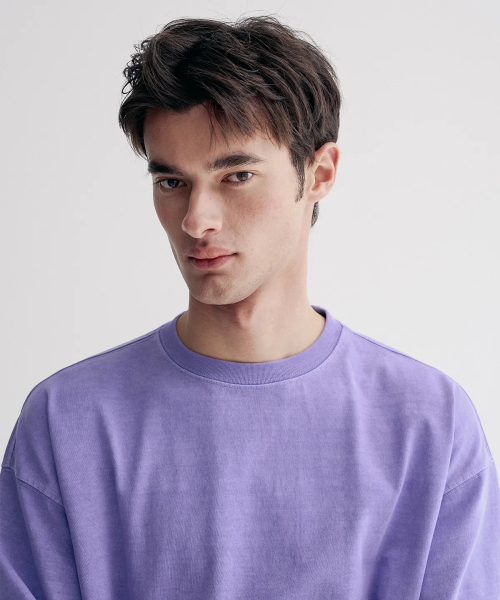 FAKE CAMPER（フェイクキャンパー）の「ベーシックピグメント半袖Tシャツ[パープル]（Tシャツ/カットソー・メンズ・ラベンダー・SMALL/MEDIUM/LARGE/X-LARGE）」の2枚目の写真