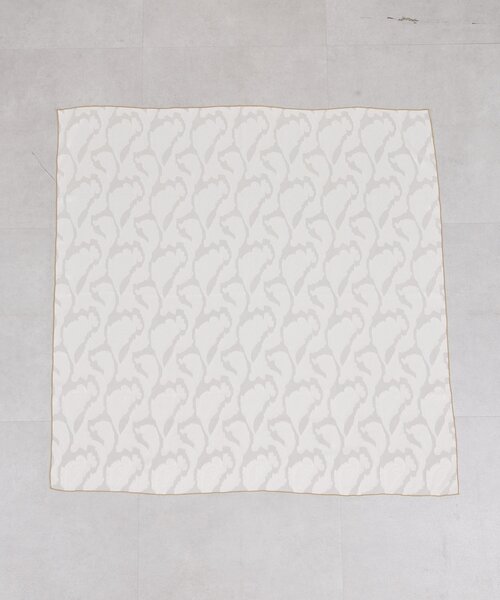 GALLARDAGALANTE（ガリャルダガランテ）の「シフォンジャガードスカーフ（バンダナ/スカーフ・レディース・オフホワイト/オレンジ・FREE）」の8枚目の写真