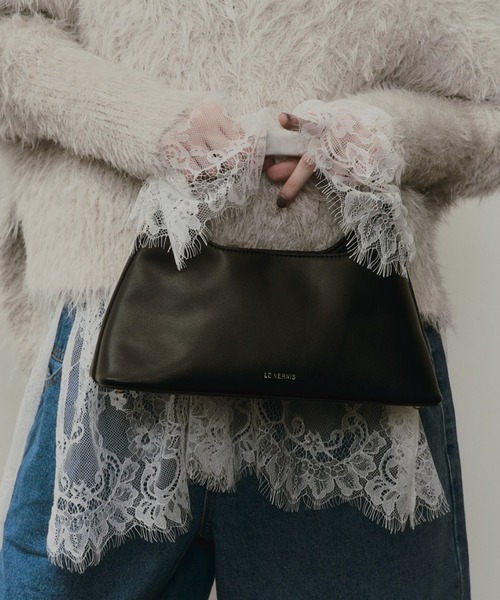 LE VERNIS（ル・ベルニ）の「LE VERNIS(ル・ベルニ) 【オケージョン対応】Marble horn SQ bag（ハンドバッグ・レディース・ブルー/ブラック/イエロー・FREE）」の19枚目の写真