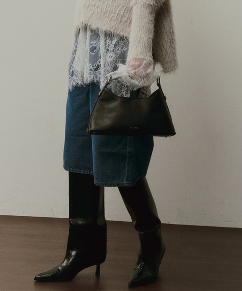 LE VERNIS（ル・ベルニ）の「LE VERNIS(ル・ベルニ) 【オケージョン対応】Marble horn SQ bag（ハンドバッグ・レディース・ブルー/ブラック/イエロー・FREE）」の22枚目の写真