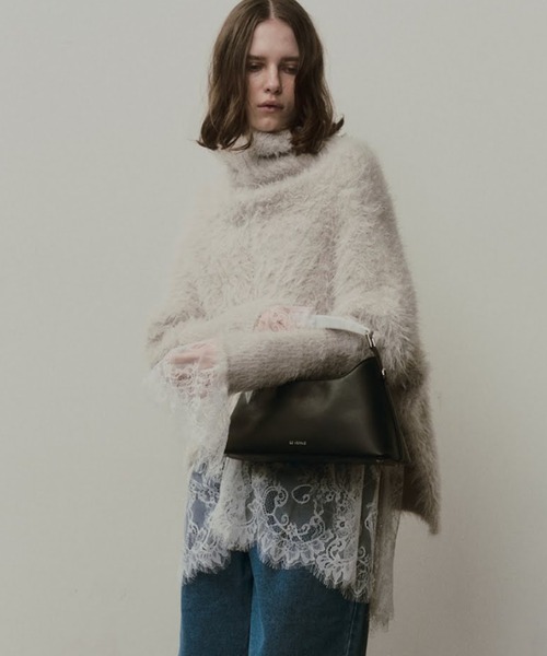 LE VERNIS（ル・ベルニ）の「LE VERNIS(ル・ベルニ) 【オケージョン対応】Marble horn SQ bag（ハンドバッグ・レディース・ブルー/ブラック/イエロー・FREE）」の20枚目の写真