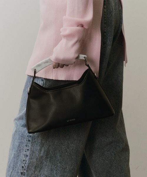 LE VERNIS（ル・ベルニ）の「LE VERNIS(ル・ベルニ) 【オケージョン対応】Marble horn SQ bag（ハンドバッグ・レディース・ブルー/ブラック/イエロー・FREE）」の17枚目の写真