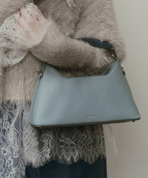 LE VERNIS（ル・ベルニ）の「LE VERNIS(ル・ベルニ) 【オケージョン対応】Marble horn SQ bag（ハンドバッグ・レディース・ブルー/ブラック/イエロー・FREE）」の15枚目の写真