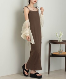 hinari（ヒナリ）の「Iラインリブキャミワンピース（ワンピース）」