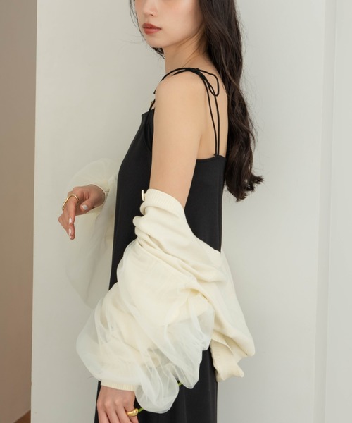 hinari(ヒナリ)の「Iラインリブキャミワンピース(ワンピース・レディース・ブラック/ブラウン・SMALL/X-SMALL/FREE)」の15枚目の写真