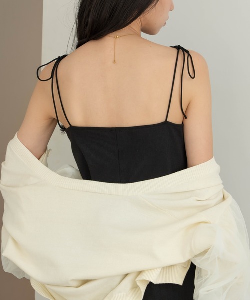 hinari(ヒナリ)の「Iラインリブキャミワンピース(ワンピース・レディース・ブラック/ブラウン・SMALL/X-SMALL/FREE)」の21枚目の写真