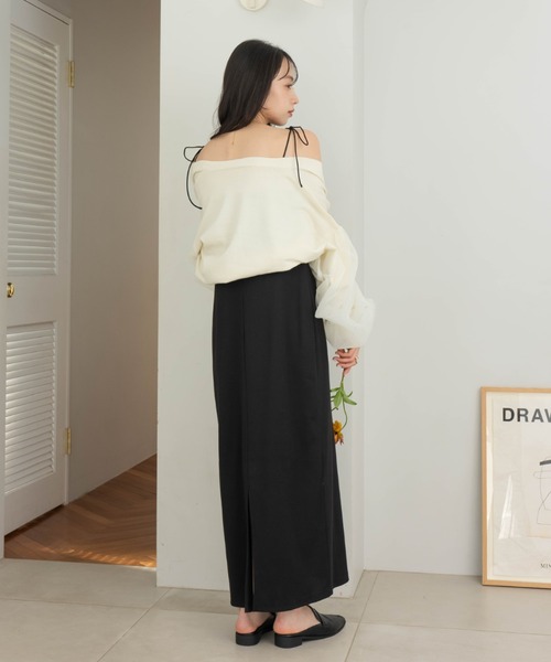 hinari(ヒナリ)の「Iラインリブキャミワンピース(ワンピース・レディース・ブラック/ブラウン・SMALL/X-SMALL/FREE)」の11枚目の写真
