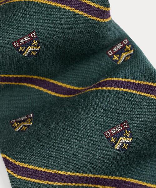 POLO RALPH LAUREN（ポロ ラルフ ローレン）の「ストライプド ウールシルク クラブ ネクタイ（ネクタイ・メンズ・グリーン・ONE）」の3枚目の写真