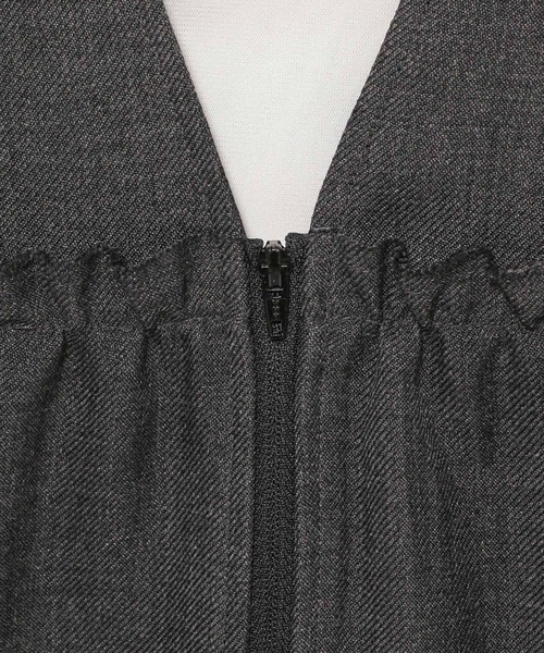 LOWRYS FARM（ローリーズファーム）の「メランジツイルベスト　593590（ベスト・レディース・チャコールグレー/ブラウン/ネイビー/グレー・FREE）」の14枚目の写真