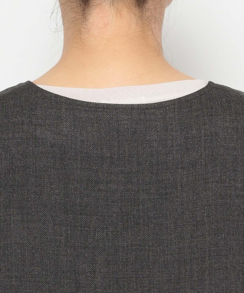 LOWRYS FARM（ローリーズファーム）の「メランジツイルベスト　593590（ベスト・レディース・チャコールグレー/ブラウン/ネイビー/グレー・FREE）」の11枚目の写真