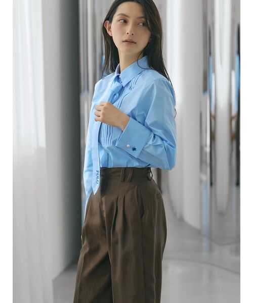 TONAL（トーナル）の「シアー2タックワイドパンツ（その他パンツ・レディース・ブルー/ブラウン/ブラック・MEDIUM/SMALL）」の13枚目の写真