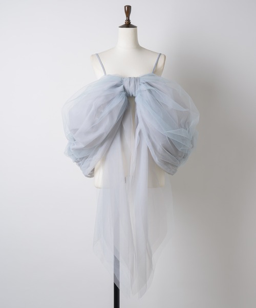 J1U by LA BELLE ETUDE(ジユウバイラベルエチュード)の「candyリボンビスチェ(シャツ/ブラウス・レディース・ブラック/ピンク/ホワイト/ライトブルー・FREE)」の12枚目の写真