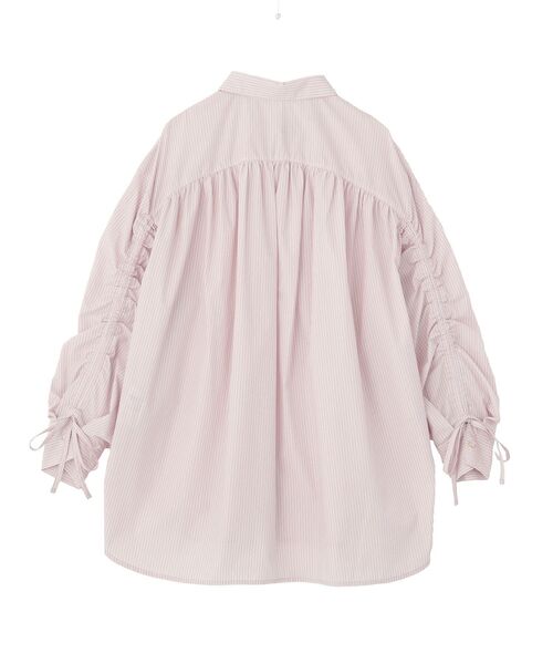 【nicomaro】yori、バックギャザーリボンシャツ、サイズ38 AMERICAN HOLIC｜【WEB限定】イージーケアバックギャザーリボンシャツ