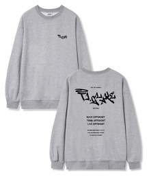 TI.GLAKE（ティーグレイク）の「ムーブディフロント オーバーサイズ 裏毛 スウェット グレー（スウェット）」