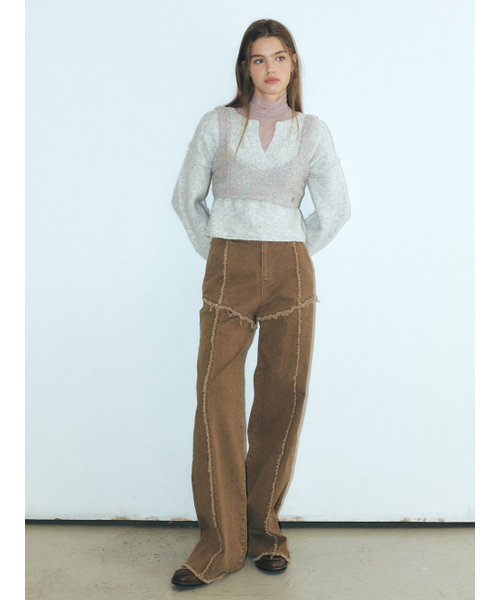 ETMON(エトモン)の「Boucle Tweed Bustier, Light Grey(Tシャツ/カットソー・レディース・その他・FREE)」の3枚目の写真