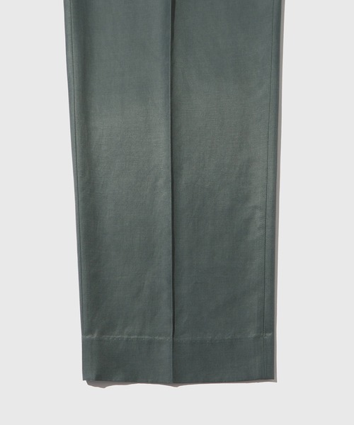 ADAM ET ROPE'（アダムエロペ）の「キュプラコットン ツープリーツスラックス（スラックス・メンズ・ブラック/チャコールグレー・L/M）」の6枚目の写真