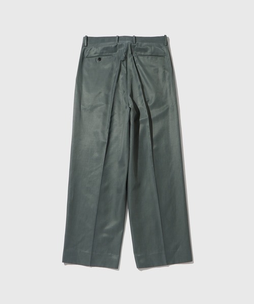 ADAM ET ROPE'（アダムエロペ）の「キュプラコットン ツープリーツスラックス（スラックス・メンズ・ブラック/チャコールグレー・L/M）」の7枚目の写真