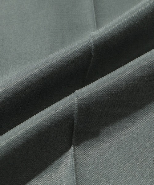 ADAM ET ROPE'（アダムエロペ）の「キュプラコットン ツープリーツスラックス（スラックス・メンズ・ブラック/チャコールグレー・L/M）」の9枚目の写真