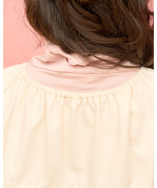 Lycee mine（リセマイン）の「ふんわりチュールティアードワンピース（ワンピース・キッズ・ブラック/ブルーグレー/グレイッシュベージュ/アイボリー・110cm/100cm/150cm/140cm/130cm/120cm）」の14枚目の写真