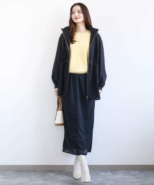 MK MICHEL KLEIN（エムケーミッシェルクラン）の「前後2wayラメドルマンニット/洗える（ニット/セーター・レディース・ブルー/ライトイエロー/ライトグレー/ネイビー・38）」の9枚目の写真