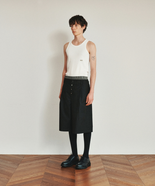HEUTE(ホイテ)の「HET RIBBED SLIM SLEVELESS TOP (OFF WHITE)(Tシャツ/カットソー・メンズ・その他・M/L)」の3枚目の写真