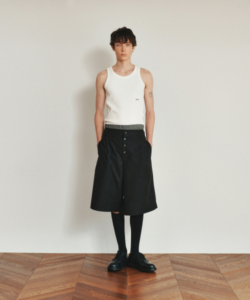 HEUTE(ホイテ)の「HET RIBBED SLIM SLEVELESS TOP (OFF WHITE)(Tシャツ/カットソー・メンズ・その他・M/L)」の4枚目の写真