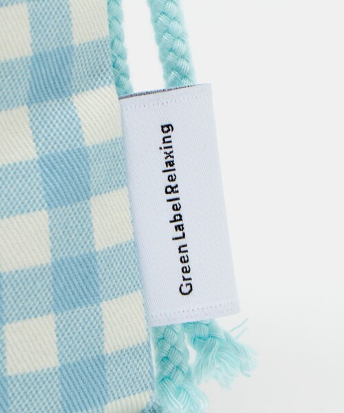 green label relaxing(グリーンレーベルリラクシング)の「巾着バッグ(小)(ギンガム) / キッズ(トートバッグ・キッズ・ライトブルー/ライラック・FREE)」の10枚目の写真