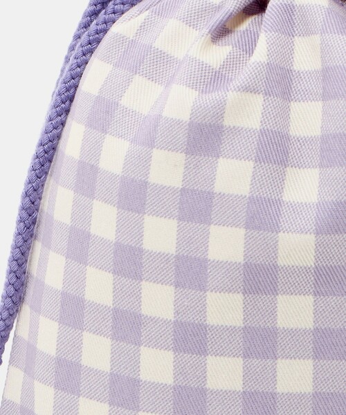 green label relaxing(グリーンレーベルリラクシング)の「巾着バッグ(小)(ギンガム) / キッズ(トートバッグ・キッズ・ライトブルー/ライラック・FREE)」の16枚目の写真