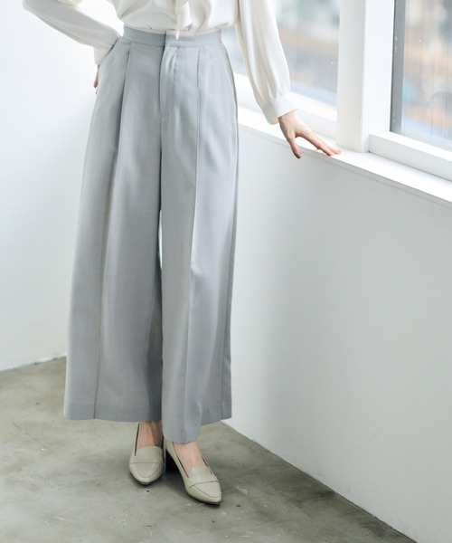 12Twelve Agenda(トゥエルブ アジェンダ)の「配色デザインパンツ(その他パンツ・レディース・ライトグレー/ネイビー・M/S)」の3枚目の写真