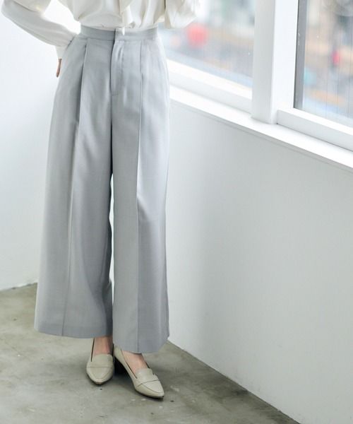 12Twelve Agenda(トゥエルブ アジェンダ)の「配色デザインパンツ(その他パンツ・レディース・ライトグレー/ネイビー・M/S)」の4枚目の写真