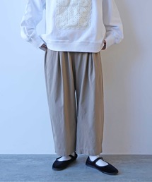 60/2強撚twill ゴムタックパンツ 1701PT021261