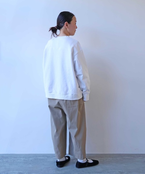 yuni(ユニ )の「60/2強撚twill ゴムタックパンツ 1701PT021261(その他パンツ・レディース・ブラウン/ベージュ・FREE)」の8枚目の写真