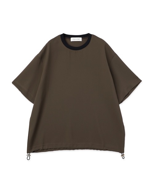 CULLNI(クルニ)の「Dry Stretch Cloth Drawstring Short Sleeve Pullover(Tシャツ/カットソー・メンズ・ブラウン/ブラック/ネイビー・1/0/2)」の1枚目の写真
