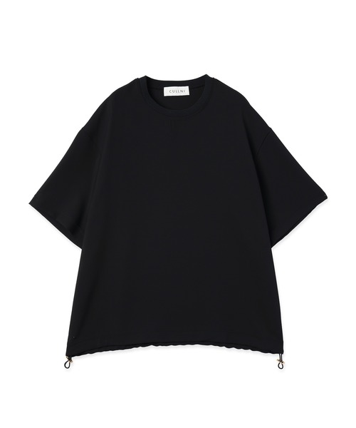 CULLNI(クルニ)の「Dry Stretch Cloth Drawstring Short Sleeve Pullover(Tシャツ/カットソー・メンズ・ブラウン/ブラック/ネイビー・1/0/2)」の2枚目の写真