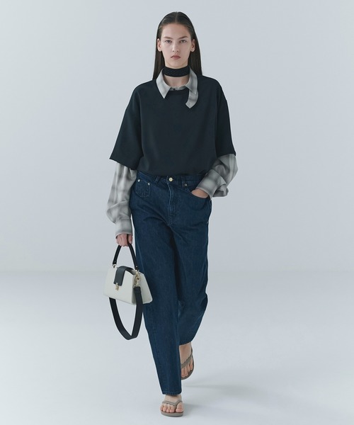 CULLNI(クルニ)の「Dry Stretch Cloth Drawstring Short Sleeve Pullover(Tシャツ/カットソー・メンズ・ブラウン/ブラック/ネイビー・1/0/2)」の4枚目の写真