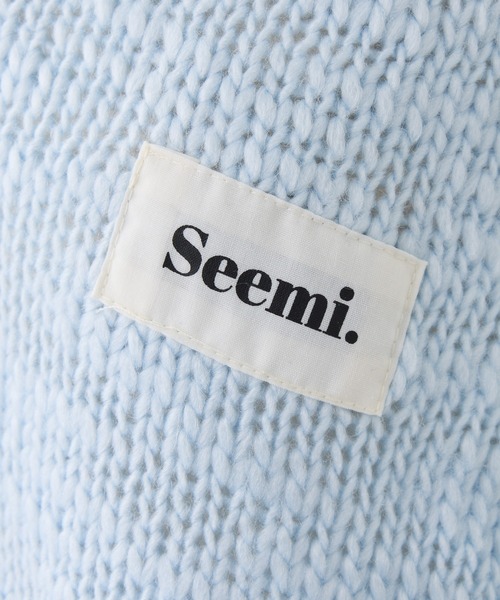 Seemi. byNICECLAUP（ シーミーバイナイスクラップ）の「【Seemi.】スラブニットチュニックワンピース（チュニック・レディース・アイボリー/グレイッシュベージュ/サックスブルー・FREE）」の5枚目の写真