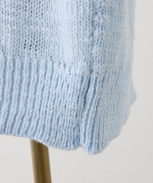 Seemi. byNICECLAUP（ シーミーバイナイスクラップ）の「【Seemi.】スラブニットチュニックワンピース（チュニック・レディース・アイボリー/グレイッシュベージュ/サックスブルー・FREE）」の7枚目の写真