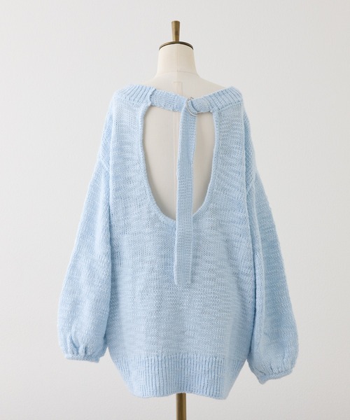 Seemi. byNICECLAUP（ シーミーバイナイスクラップ）の「【Seemi.】スラブニットチュニックワンピース（チュニック・レディース・アイボリー/グレイッシュベージュ/サックスブルー・FREE）」の9枚目の写真