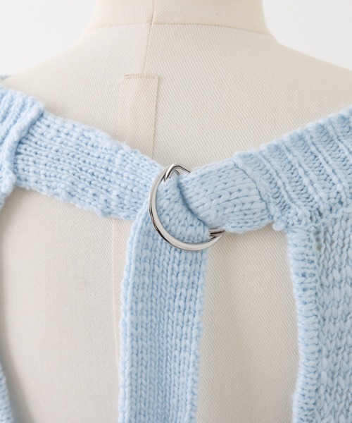 Seemi. byNICECLAUP（ シーミーバイナイスクラップ）の「【Seemi.】スラブニットチュニックワンピース（チュニック・レディース・アイボリー/グレイッシュベージュ/サックスブルー・FREE）」の10枚目の写真