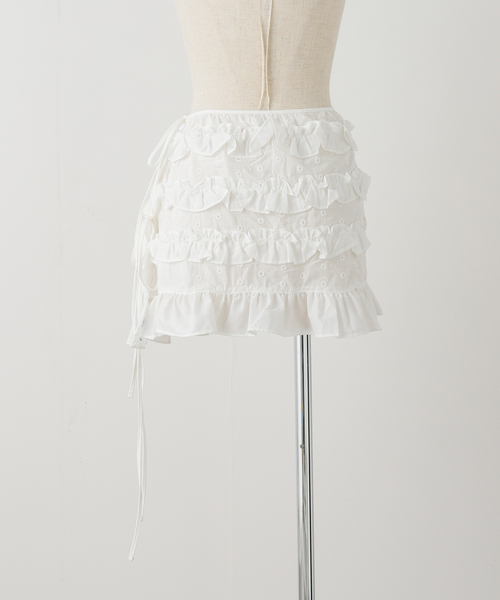 U by SPICK&SPAN（ユーバイスピックアンドスパン）の「【OURSAALTY / アワソルティ】 Aloha Wrap Cover Up（スカート・レディース・ホワイト・FREE）」の3枚目の写真