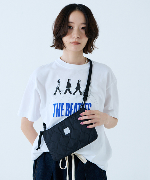 MIS（エムアイエス）の「【MIS/エムアイエス】ミリタリーキルトサコッシュ / 2WAY（ボディバッグ/ウエストポーチ・レディース・ピンク/ベージュ/ブラック/ブルー・フリー）」の5枚目の写真