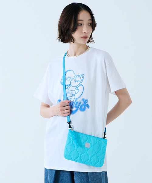 MIS（エムアイエス）の「【MIS/エムアイエス】ミリタリーキルトサコッシュ / 2WAY（ボディバッグ/ウエストポーチ・レディース・ピンク/ベージュ/ブラック/ブルー・フリー）」の10枚目の写真